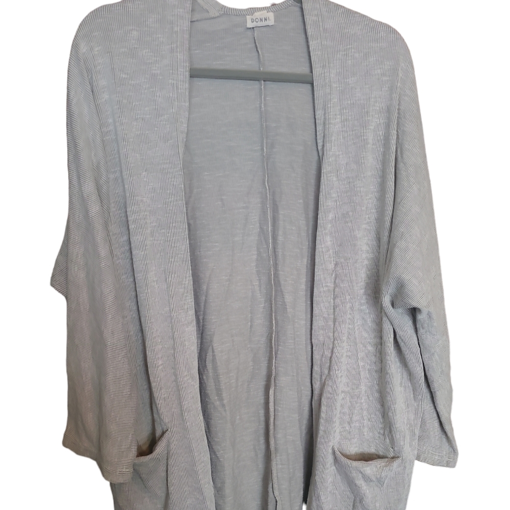 Donni Grey Duster Sweater Cardigan OSFA